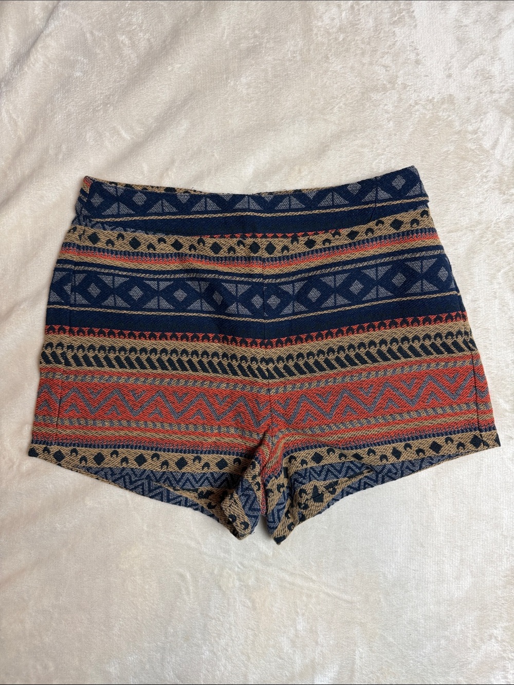 Forever 21 Aztec Print High Waist Knit Shorts